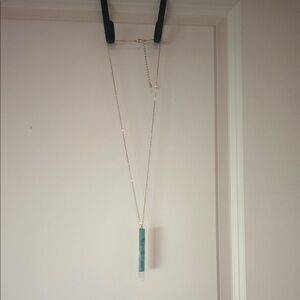 Elegant Gold and Turquoise Pendant Necklace